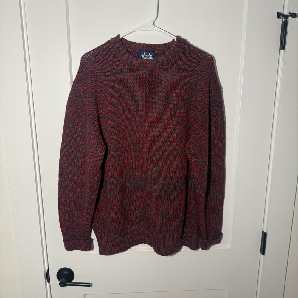 Vintage Woolrich Wool Sweater. 1970s crewneck pullover sweater. Casual, preppy L